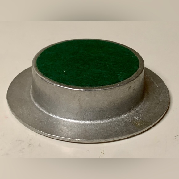 Mid Century Vintage Felt Lined Wilton Armetale RWP Solid Pewter Wine Coaster - Picture 11 of 16